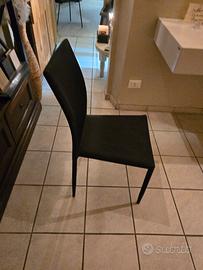 sedia in tessuto impermeabile colore nero