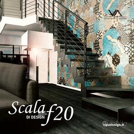 scala in acciaio verniciato a polvere