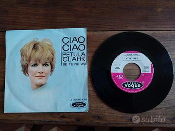 45 giri Petula Clark Ciao ciao (downtown)