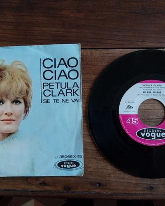 45 giri Petula Clark Ciao ciao (downtown)