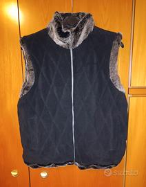 Gilet donna trapuntato double-face