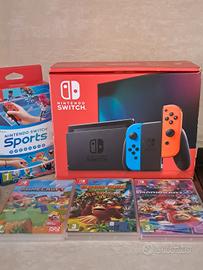 Nintendo Switch perfetta + giochi nella copertina