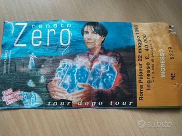 Biglietto Renato Zero 1998 in concerto 