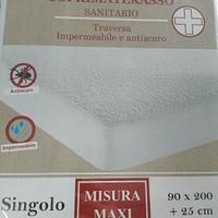 Coprimaterasso singolo sanitario e Antiacaro 