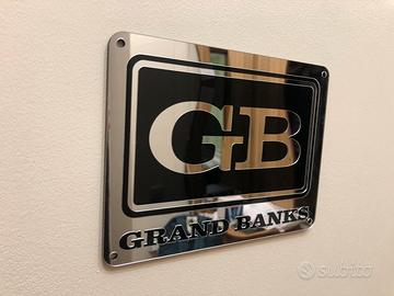 Grand Banks placche logo 2 pezzi