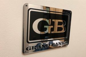 Grand Banks placche logo 2 pezzi