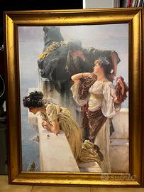 Grande stampa stile neoclassico con cornice