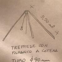 Paranco treppiedi 20 ql + binda+crick ribass