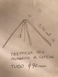 Paranco treppiedi 20 ql + binda+crick ribass