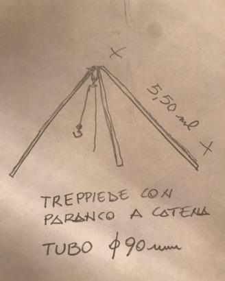 Paranco treppiedi 20 ql + binda+crick ribass