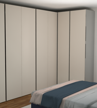 COMPOSIZIONE ARMADIO MOBILE CAMERA LETTO (Pianca)
