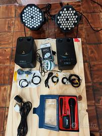 Kit Dj casse Behringer per led DMX microfono 