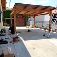 Box auto in legno lamellare 3x5