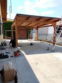 Box auto in legno lamellare 3x5