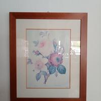 cornice in legno con vetro e doppio passepartout 