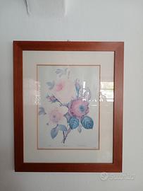 cornice in legno con vetro e doppio passepartout 