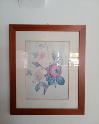 cornice in legno con vetro e doppio passepartout 
