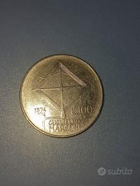 100 lire Guglielmo Marconi 