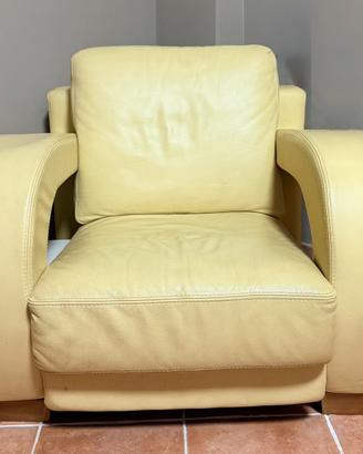 Poltrona in vera pelle