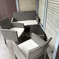 Salottino in rattan sintetico