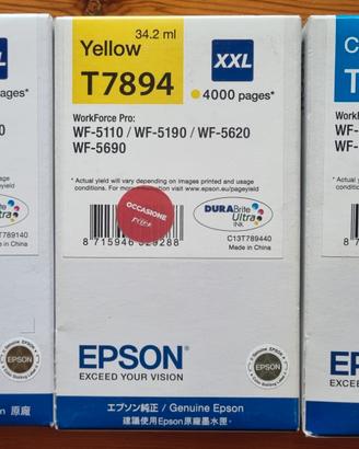 Cartucce originali stampante Epson