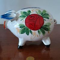 Salvadanaio Porcellino in ceramica anni '60