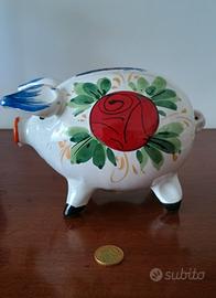 Salvadanaio Porcellino in ceramica anni '60