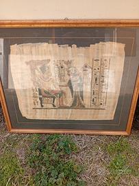 quadri con papiro egiziano 