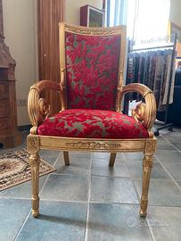 POLTRONCINA TRONO CON BRACCIOLI