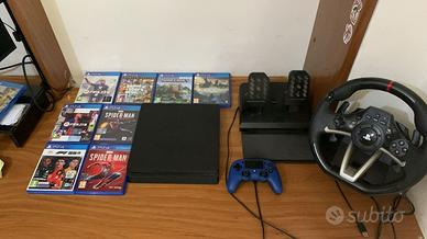 Ps4 con giochi, joystick,  volante e pedaliera