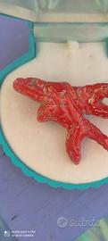 corallo rosso naturale di Sardegna inciso 