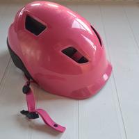 casco rosa  Btwin bambina bici pattini 6/10 anni