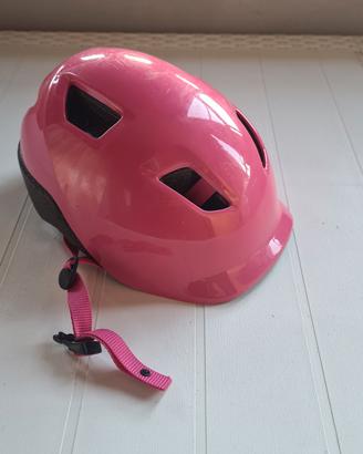 casco rosa  Btwin bambina bici pattini 6/10 anni