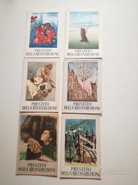 Sei cartoline Prestito Della Ricostruzione