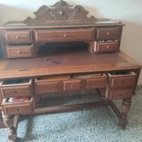 Scrivania antica legno massello – fine '800