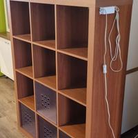 scaffale cubico multiuso in legno 12 vani