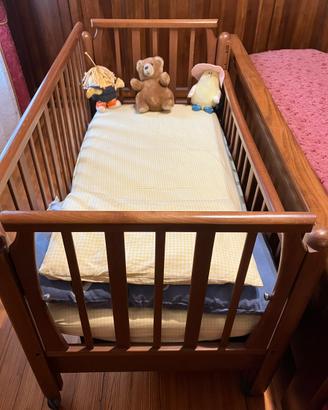 Lettino bimbo con cassettone, materasso,cuscino,
