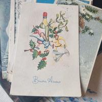 lotto 10 cartoline vintage Buon Anno
