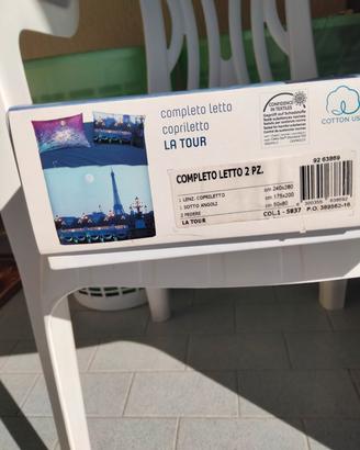 completo letto matrimoniale bassetti+ copriletto