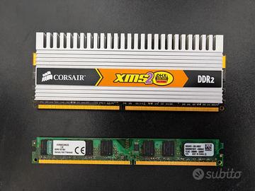 4GB DDR2 800MHz 2x2GB Corsair XMS2 + Kingston