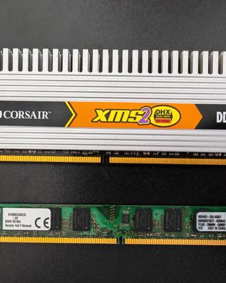4GB DDR2 800MHz 2x2GB Corsair XMS2 + Kingston