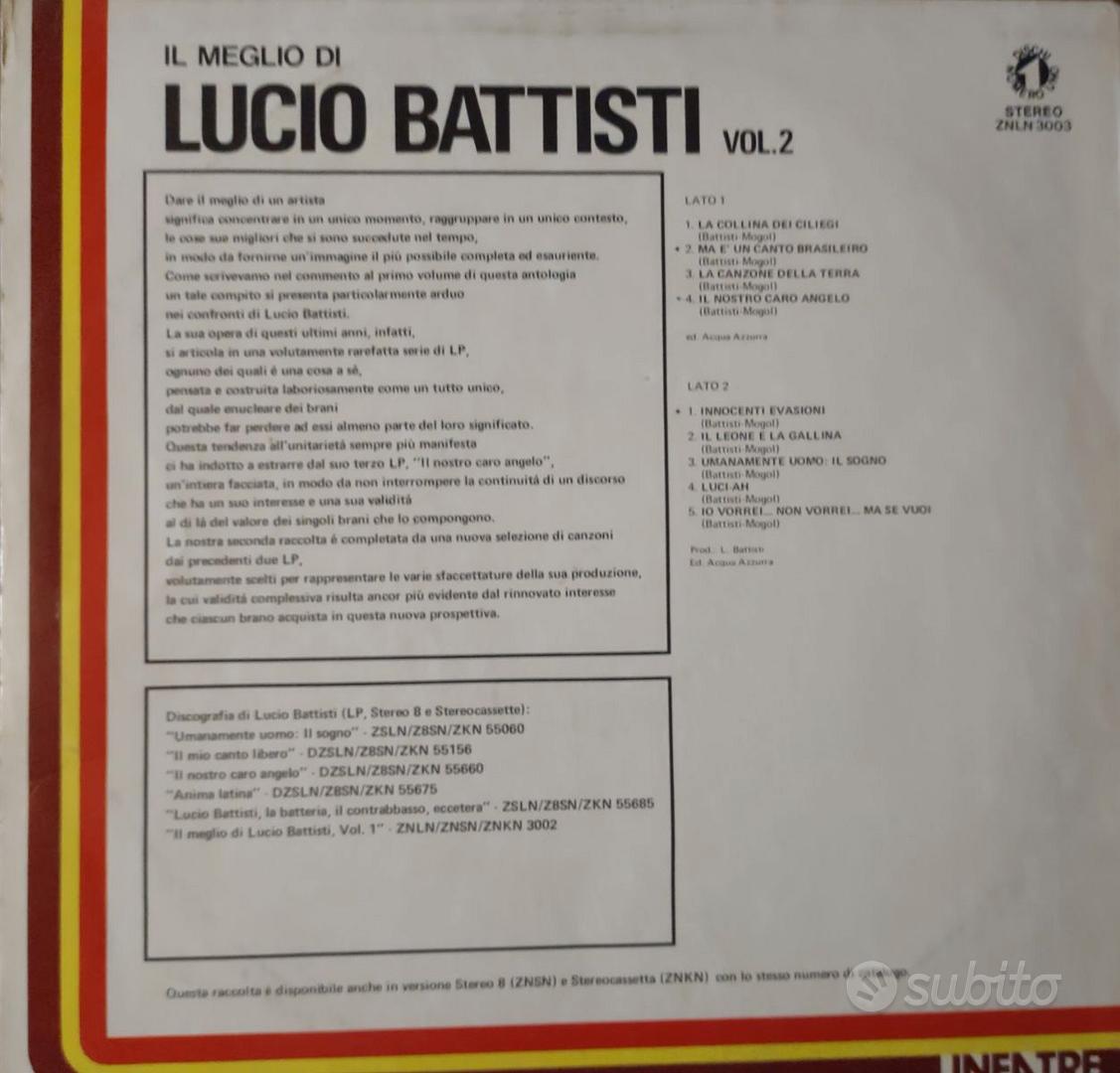 Vinile 2 LP 33 giri Lucio Battisti - Musica e Film In vendita a Brescia