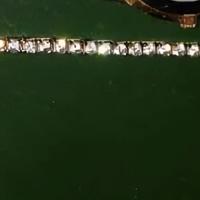 BRACCIALE TENNIS ORO GIALLO 18K E ZIRCONI DI PRIMA