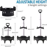 Trolley pieghevole per zaino in lega di alluminio