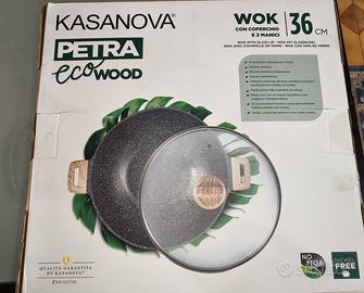 Wok Kasanova- 36 cm con Coperchio in