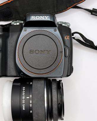 Sony Alpha 100 con otticazoom originale