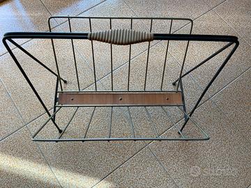 Vintage - portariviste artigianale in metallo