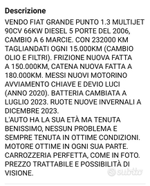 FIAT GRANDE PUNTO 1.3cc 90KW