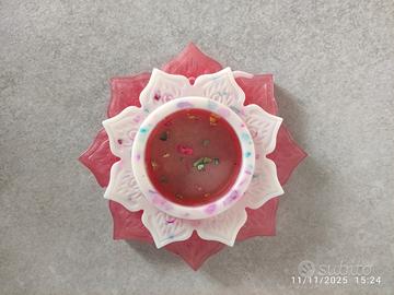 Porta candela in resina epossidica 