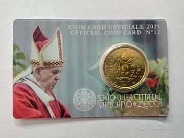 Coin card Vaticano anno 2021 numero 12